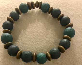 Blue Beaded Bracelet