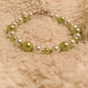 Green & White Bracelet