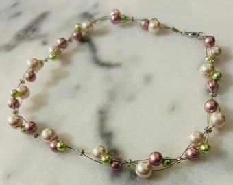 Pink & Green Choker