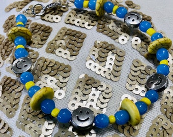 Yellow & Blue Bracelet