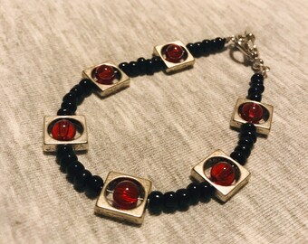 Silver Square Bracelet