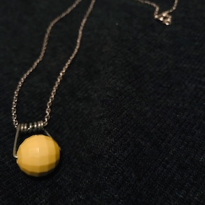 Yellow Pendant Necklace