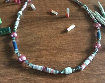 Paper Bead Necklace