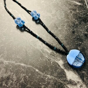 Blue Beaded Necklace