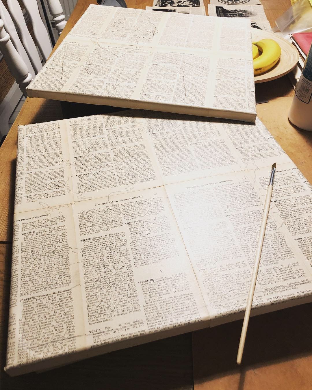 Audrey Vintage Cinema Decoupage Canvas yellow Etsy