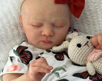 Realborn Baby Alexa Asleep, Hand Painted Vinyl, Cloth Body, Certificate Included