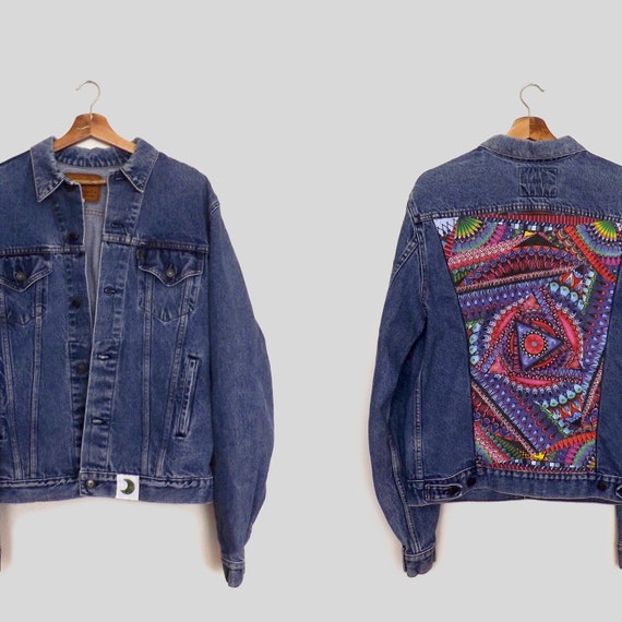 levis green denim jacket