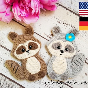 Crochet pattern “sweet racoons”