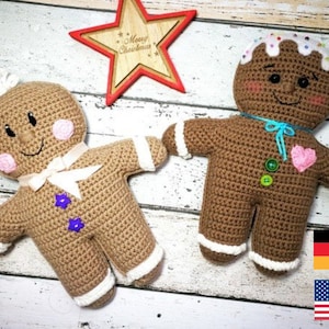Crochet pattern  “gingerbread men“