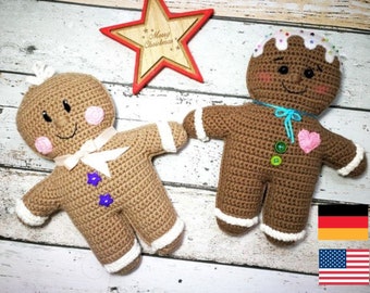 Crochet pattern  “gingerbread men“