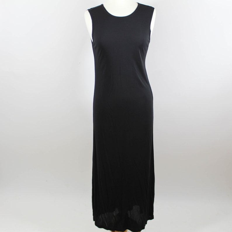 calvin klein black maxi dress