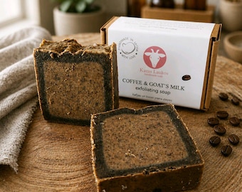 Koffie Geitenmelk Zeep | Handgemaakte natuurlijke koffiezeep | Exfoliërende reep geitenmelk | Hydraterende ambachtelijke zeep | Cadeau voor koffieliefhebbers
