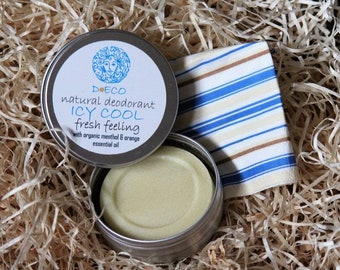 Barre déodorante Natural Fresh - Sans aluminium - Végétalien - Respectueux de l'environnement - Zéro déchet -