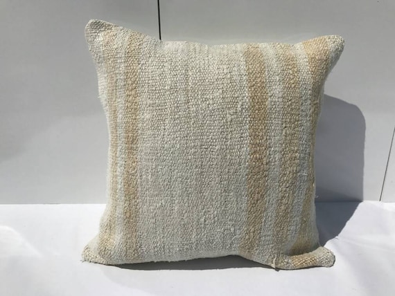 TURK\u0130SH K\u0130L\u0130M P\u0130LLOW 16x16 inch Bohemian Pillow,Decorative Pillow,Ethnic Pillow, Kilim Pillow 40x40 cm Pillow Cushion Cover