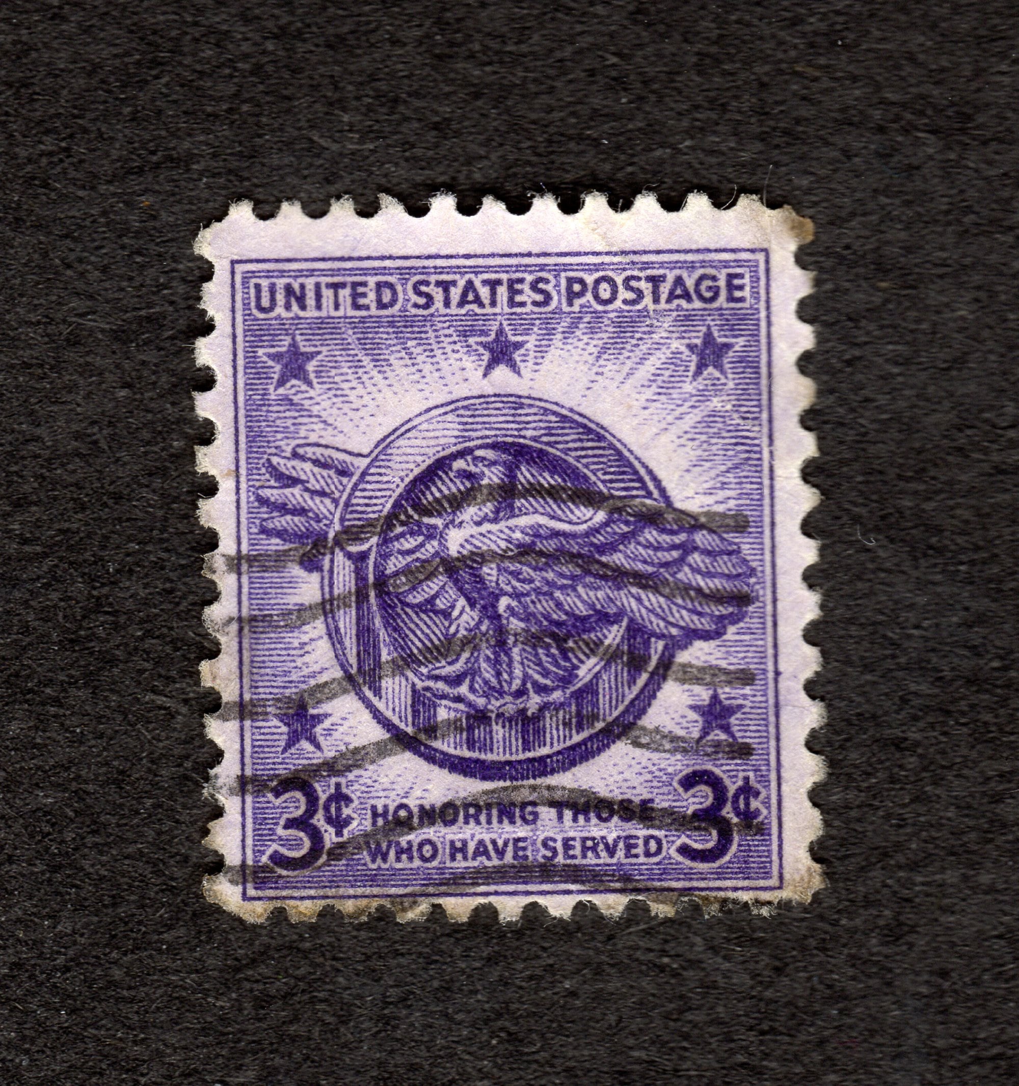 US Postage Stamp 3 Cent Honoring Those Who Have Served Used Free Ship