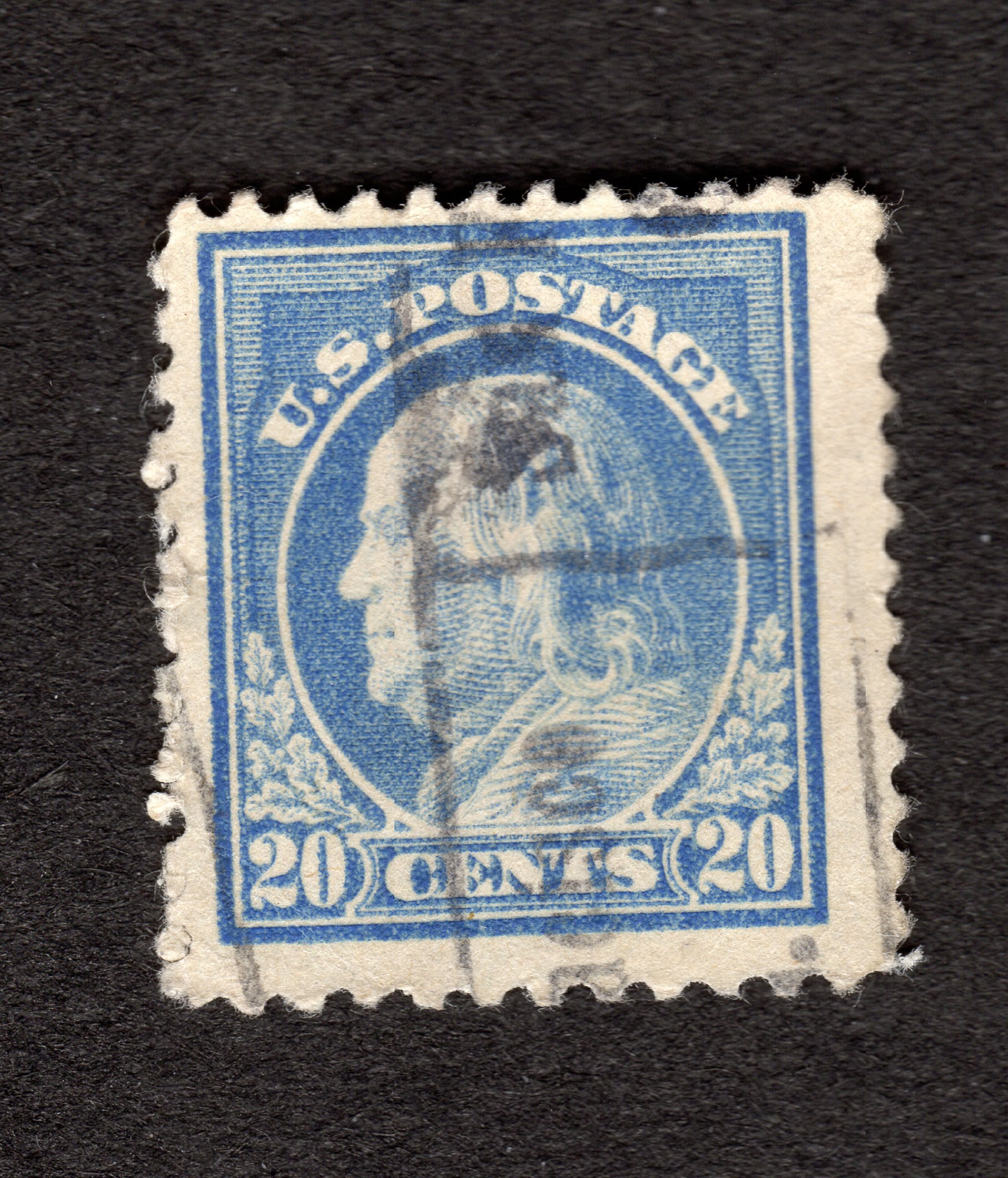 10 Blue Vintage Postage Stamps Benjamin Franklin Postage Stamp 7 Cent –  Edelweiss Post