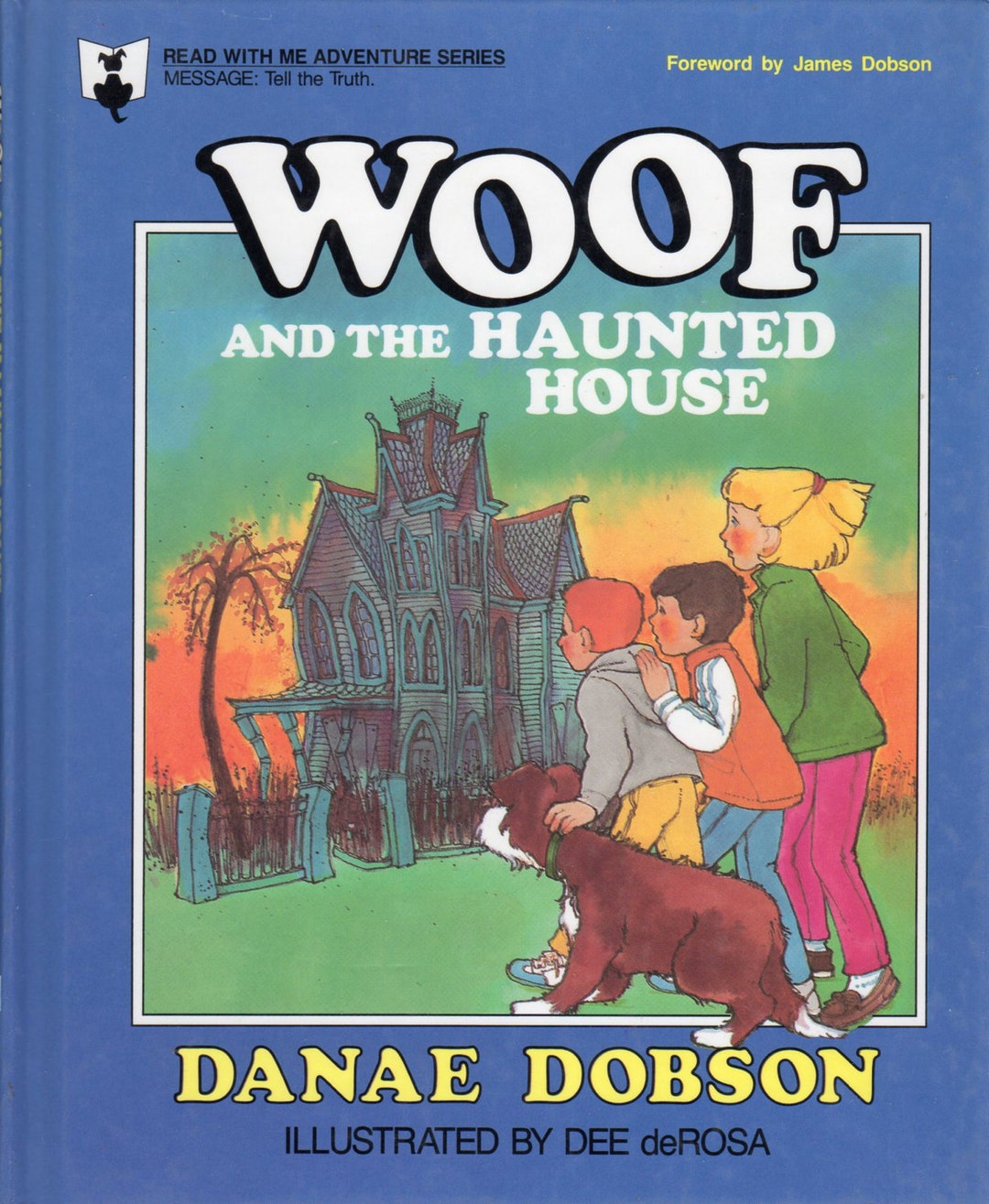 Vtg Book Woof and the Haunted House by Danae Dobson,