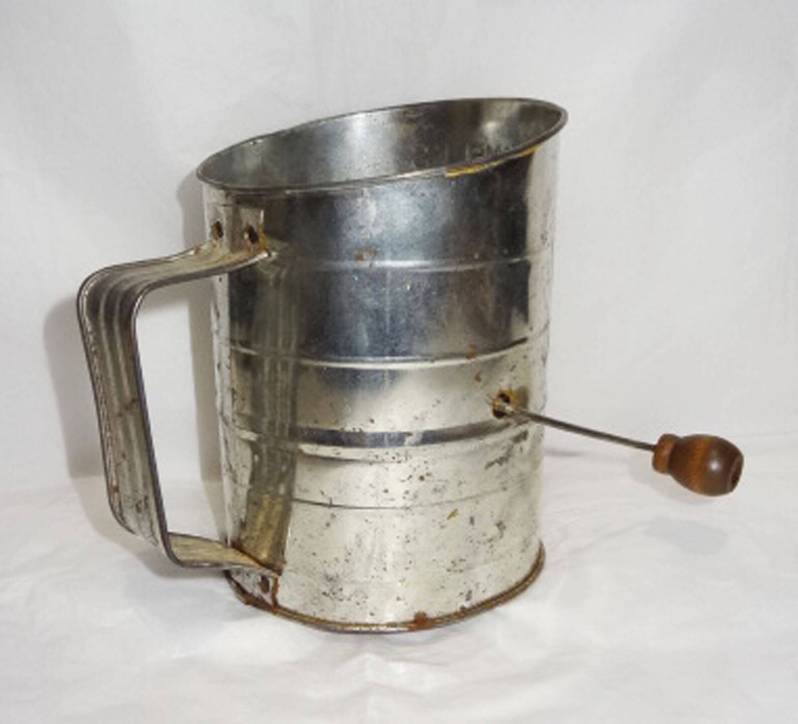 Vintage 1940'S BROMWELL MEASURING SIFTER, 3 Cups, With Crank Handle Etsy