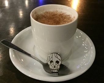 Skull Drinks with Friends hard enamel pin