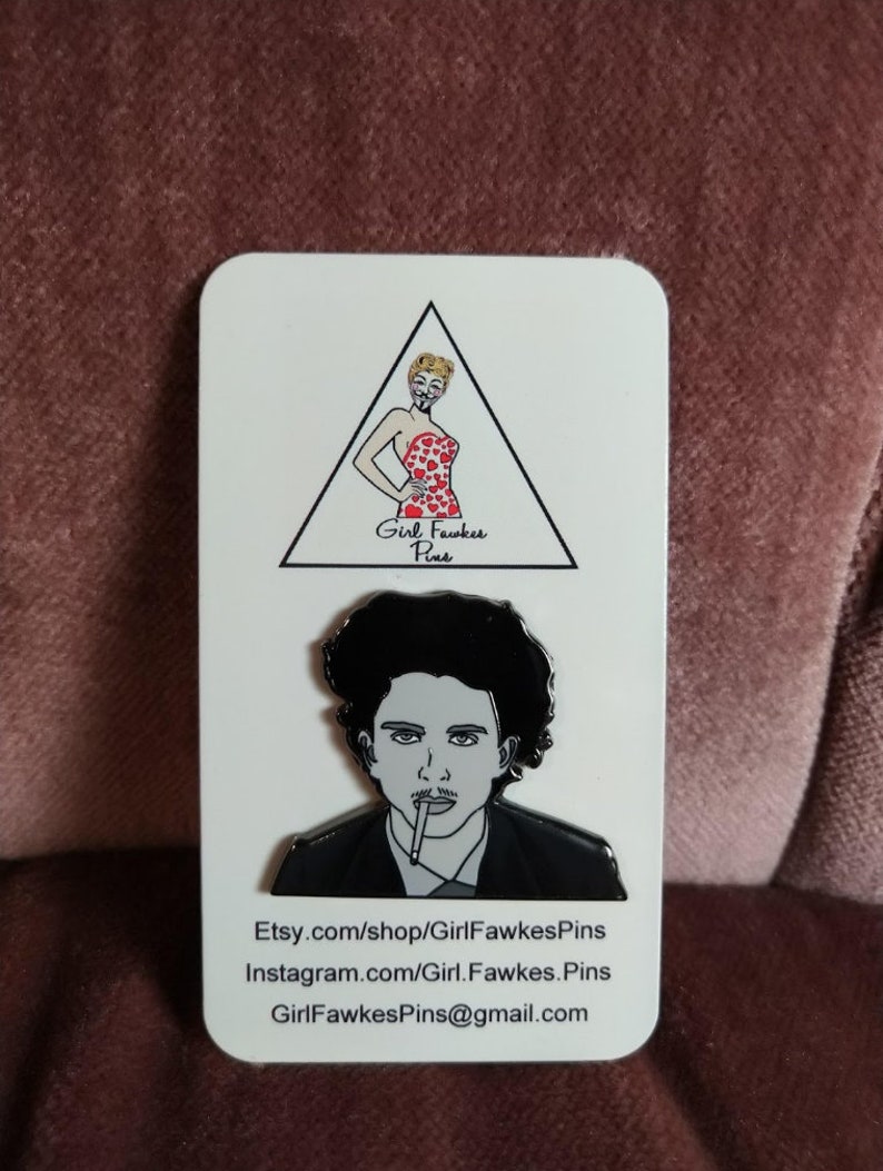 Timothee Chalamet in The French Dispatch Enamel Pin Zeffirelli Wes Anderson image 1