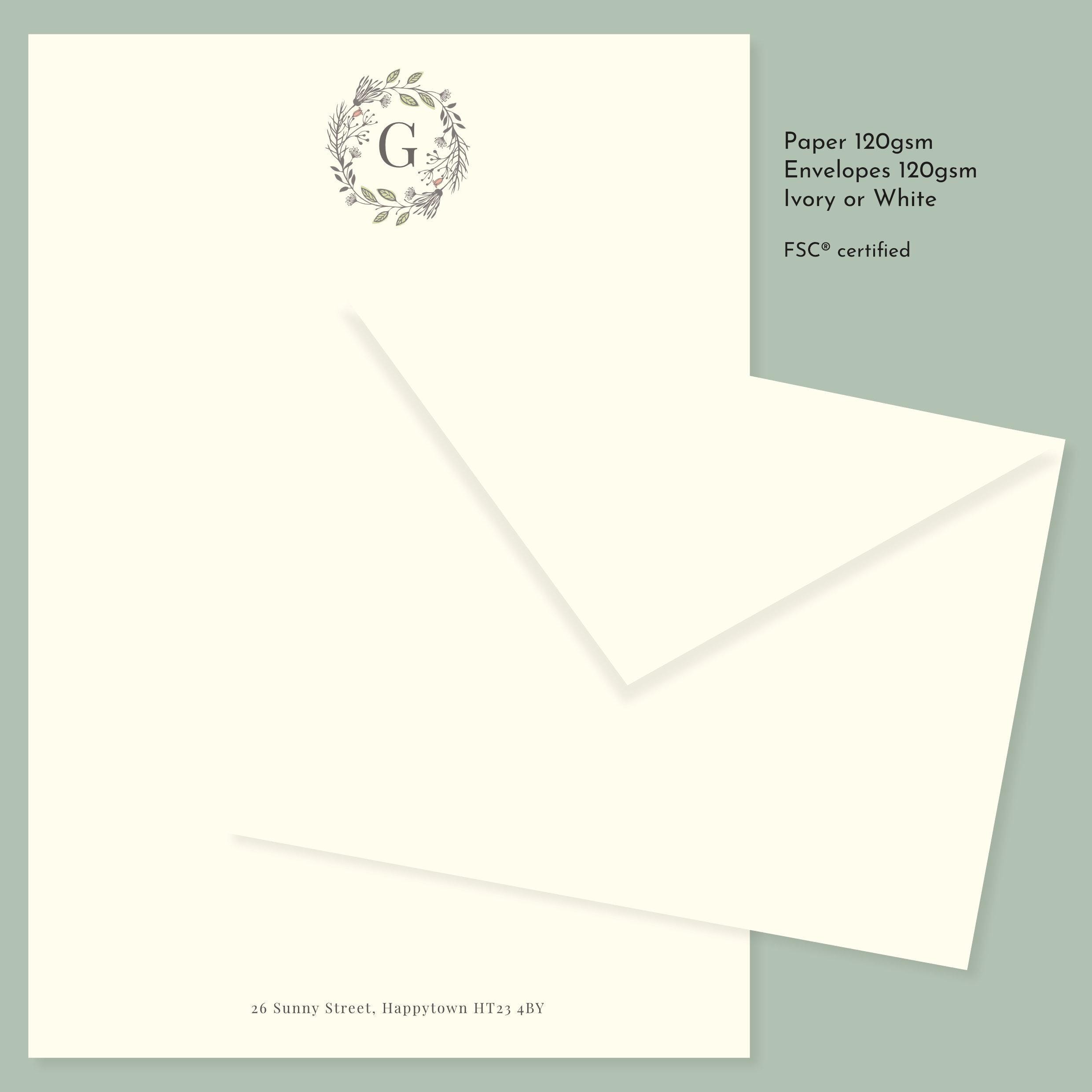 Spring Daffodils Note Cards - Personalised Correspondence Cards Set - Floral Stationery Handmade - Add Envelopes And Gift Box