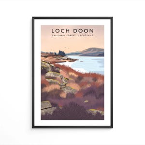 Loch Doon Art Print: Scottish Landscape, Galloway Forest