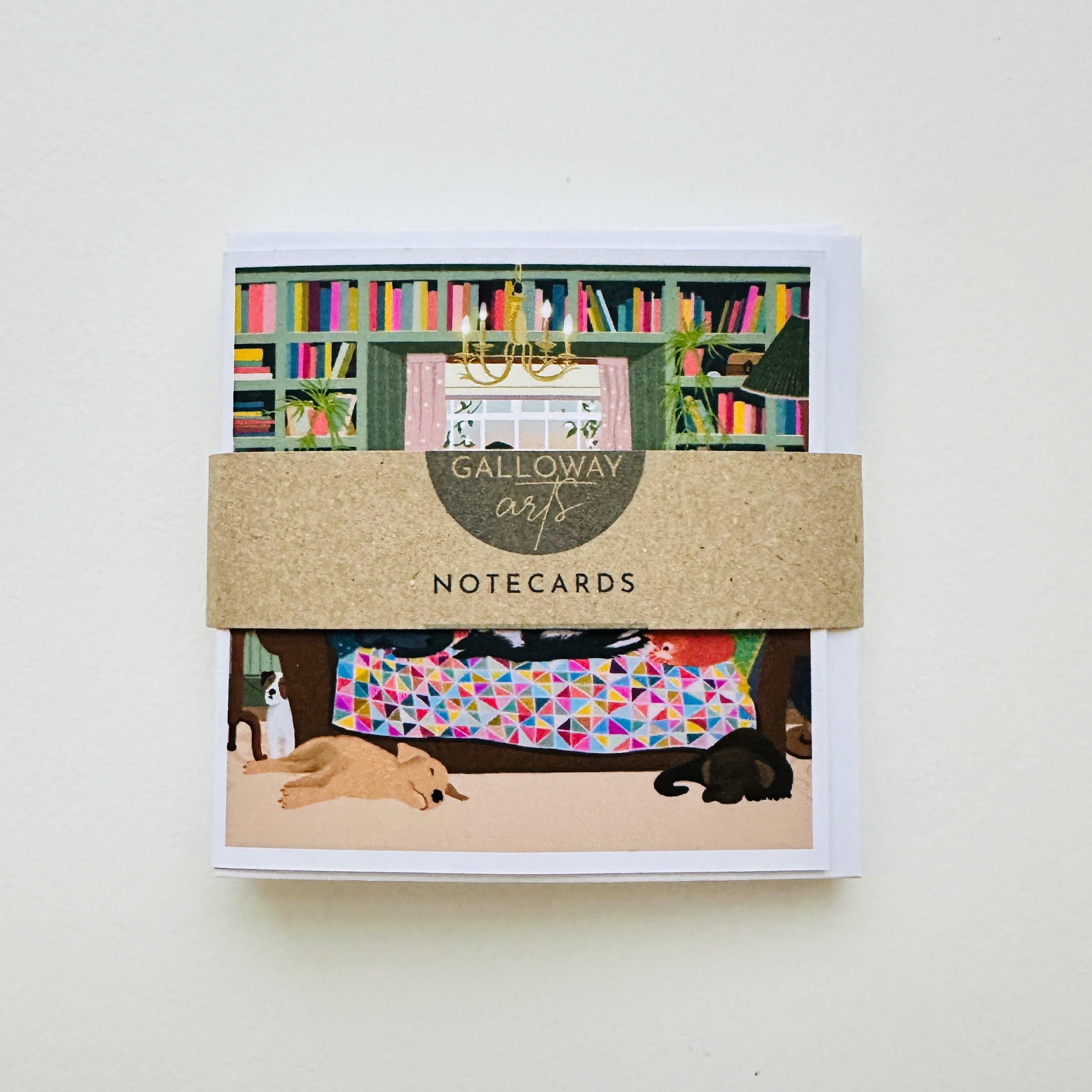 Dogs and Cats Notecards: Galloway Days Spring Collection, Pack of 8