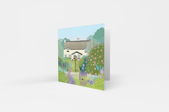 Cottage Garden Card Blank Cottage Garden Card Blank