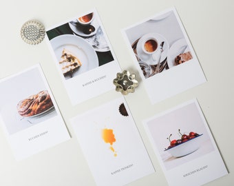 Postkarten Set Einladung Kaffee und Kuchen