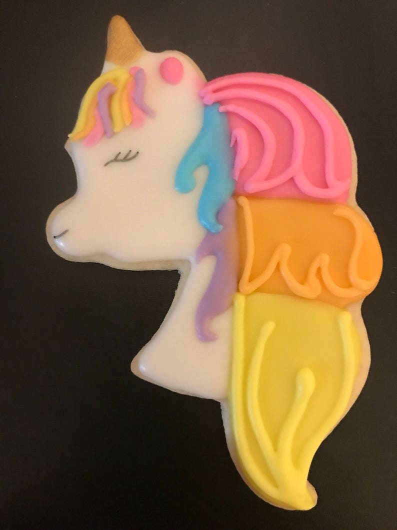 Beautiful unicorn cookies image 2