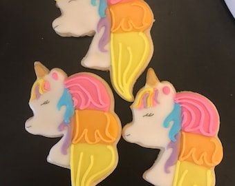 Beautiful unicorn cookies