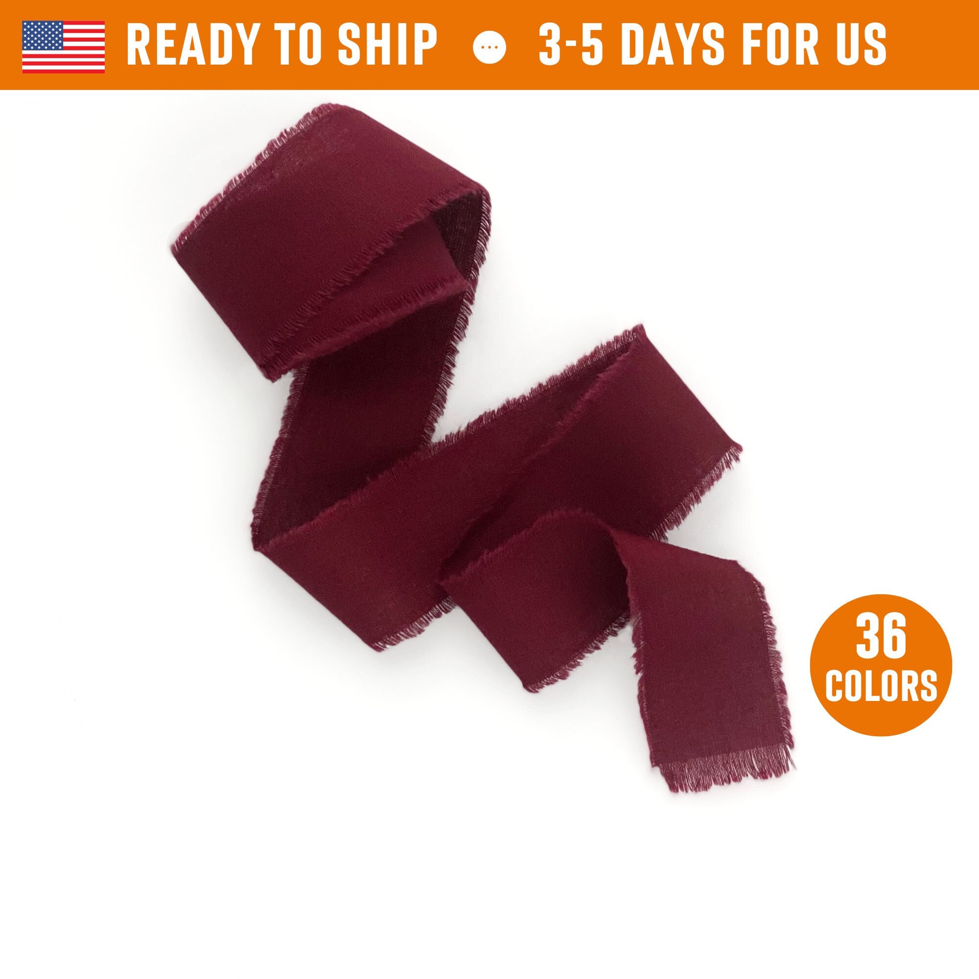 HUIHUANG Burgundy Ribbon 1 inch Luxury Burgundy Shimmer Satin Gift Ribbon  Extra Density Ribbon for Christmas Holiday Decor, Crafts and Bows, Flower