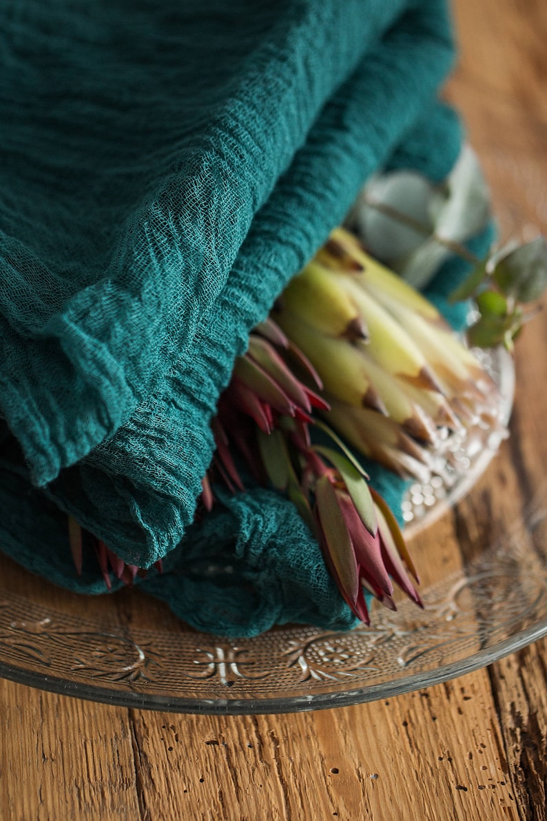 Rustic wedding Gauze table runner Cheesecloth table runners Etsy