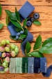 Ribbon 1/2' 1' 2' 3 inch Hand dyed cotton silk blue green olive navy greenery Wedding invitation tie Wax stamp Gift wrap Bridal bouquet 