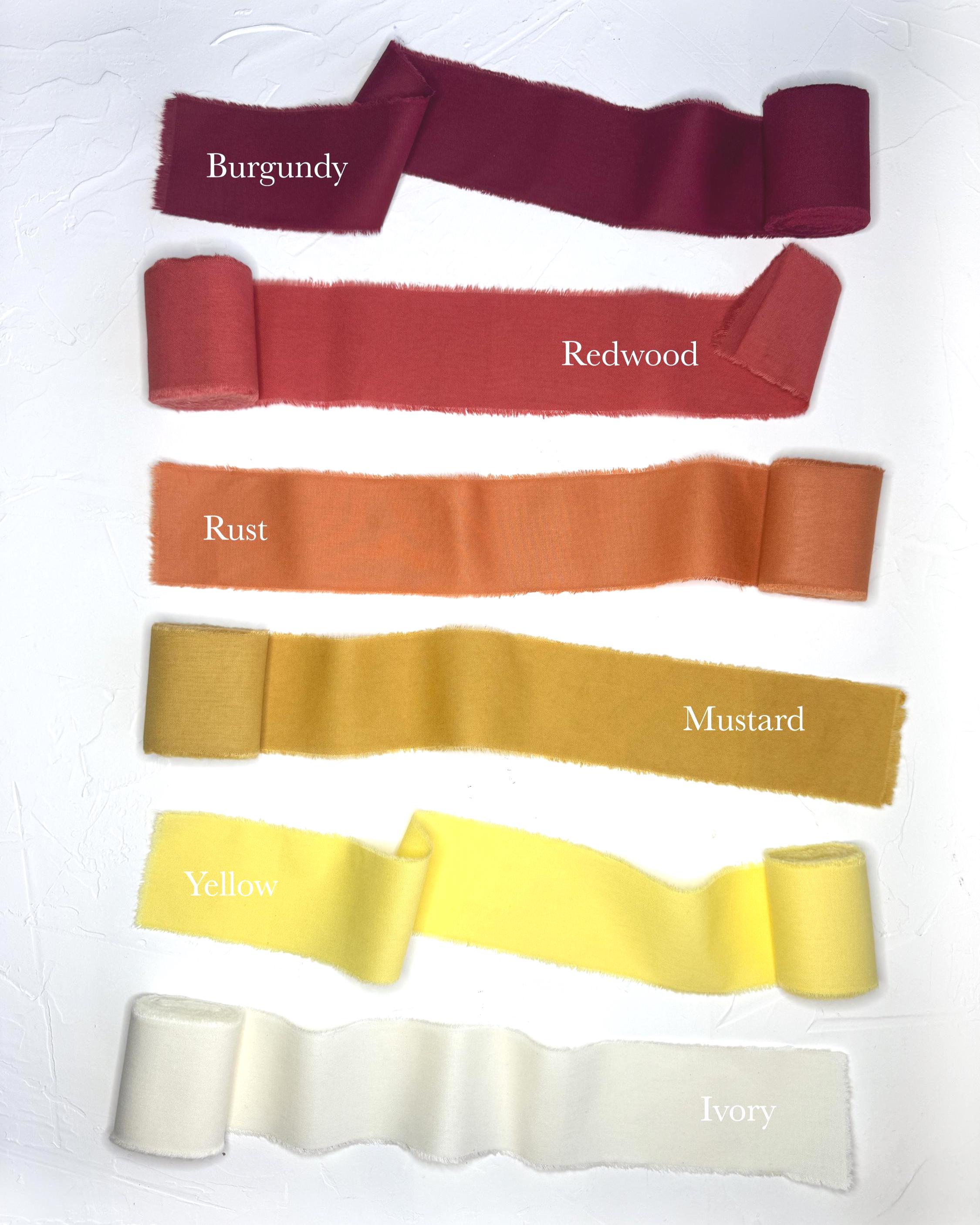 Hand Ribbions 100% COTTON Ribbon: 5-yards Hand-torn Frayed Edges Fabric Strips for ...