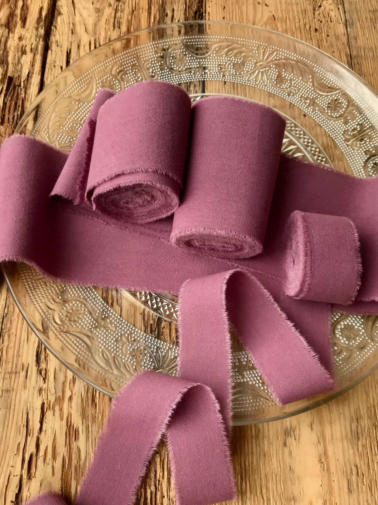Whaline Dusty Rose Wedding Satin Ribbon 60yards Rose Pink Double-Sided Silk  Ribbons 1 Inch 6 Colors for Gifts Wrapping Wedding Bridal Baby Shower