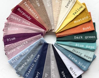 Set 4 gewaschene Baumwollservietten: 16-Zoll-Vollfarbtuch für die Ostertischlandschaft und das tägliche Essen