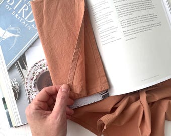 Terrakotta-Tuch Servietten Set-4: Baumwolle 16-Zoll Vorgewaschene Tafelwäsche, wiederverwendbare Herbst Thanksgiving-Tischdekoration