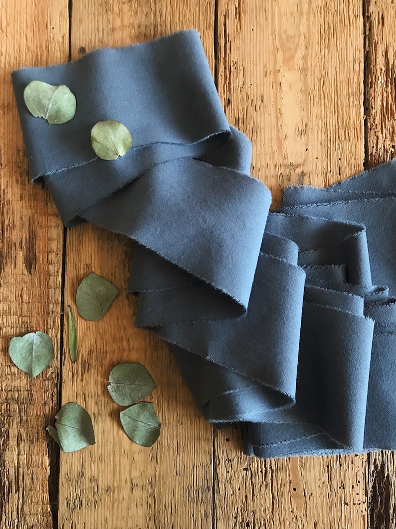 Vegan Wedding peacock decor ribbon Gift wraps Bohemian wedding Teal cotton satin ribbon Hand dyed Cotton bridal bouquet green-blue ribbon