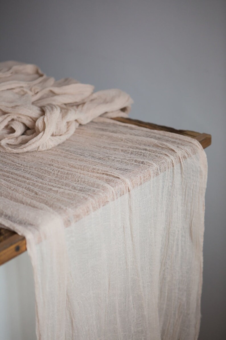 cheap cheesecloth table runner