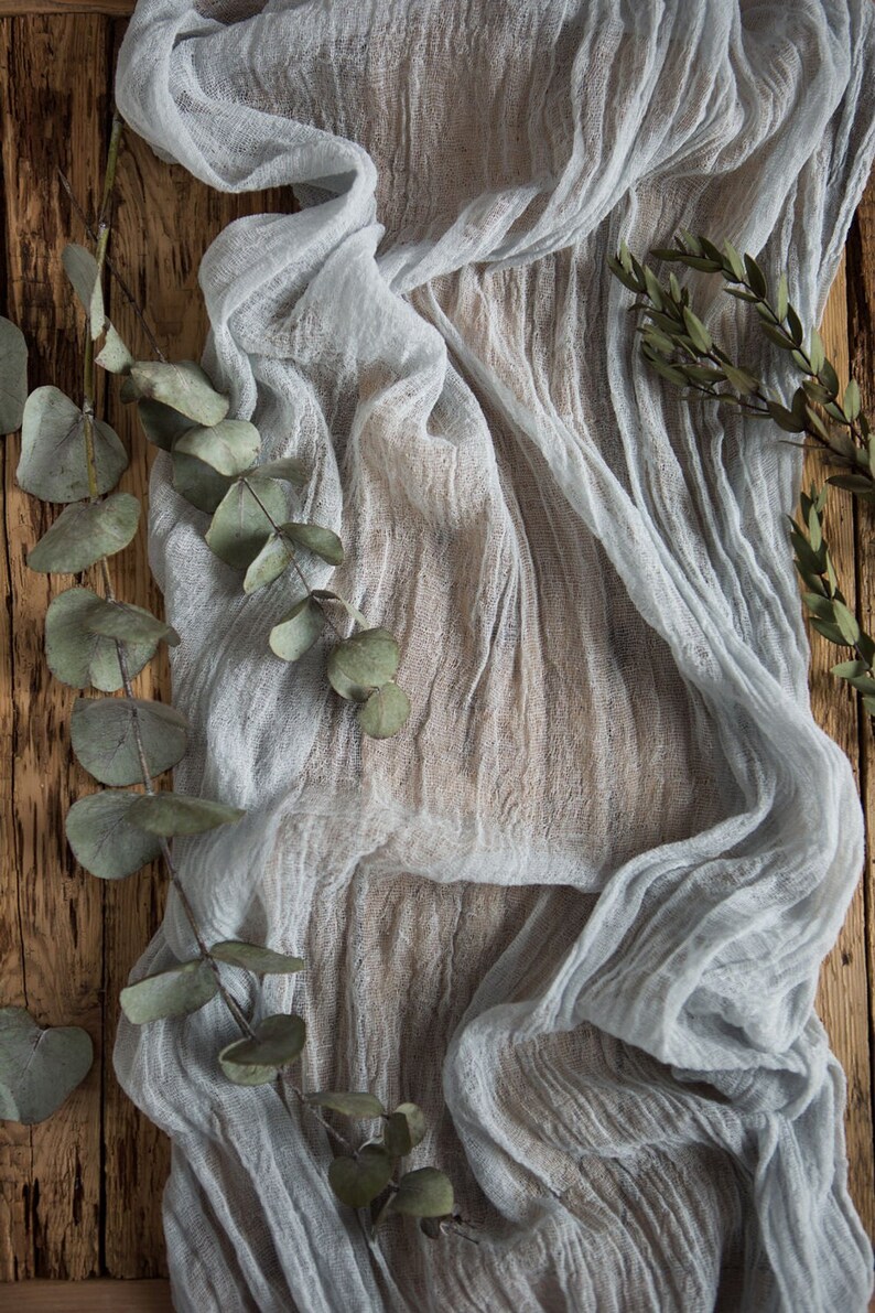 Gauze Table Runner Beach Wedding Centerpiece Gauze Runner Etsy