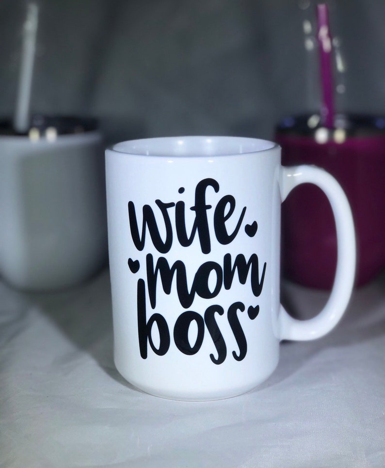 Wife Mom Boss Mug Mom Mug Stay At Home Mom Mug New Mom Etsy Wife Mom Boss Mug Mom Mug Stay At Home Mom Mug New Mom Etsy