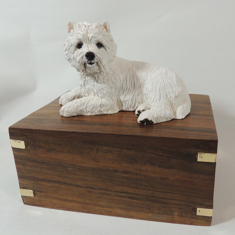 westie cremation urn