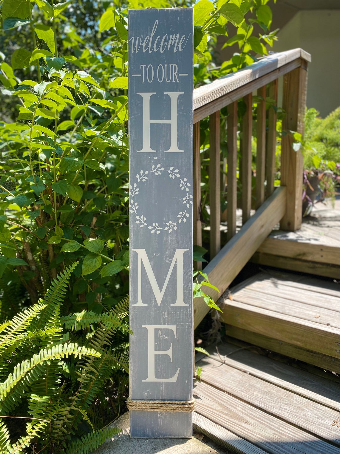 to our HOME Porch Sign Etsy