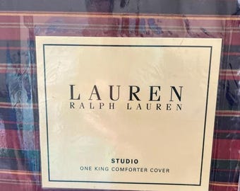 ラルフローレン ランドルフ レッド ペイズリー キングサイズ