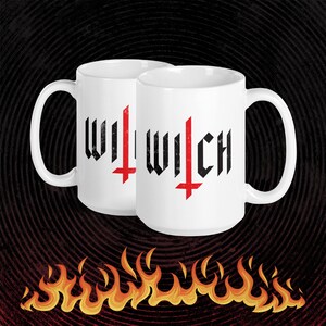 WITCHy Mug for Bad Witches and Warlocks | Satanic Gifts and Witchy Home Decor | Black Magic and Occult-Related Swag