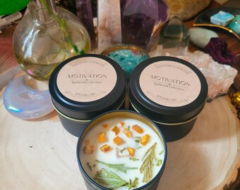 Motivation Spell Tools | Soy Candle | Ritual Oil | Incense || witch gift | witchcraft supplies