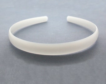 1.5cm HEADBAND CORE (Pack of 12) white plastic aliceband centre, hair band former for your own designs. Post Free for UK orders