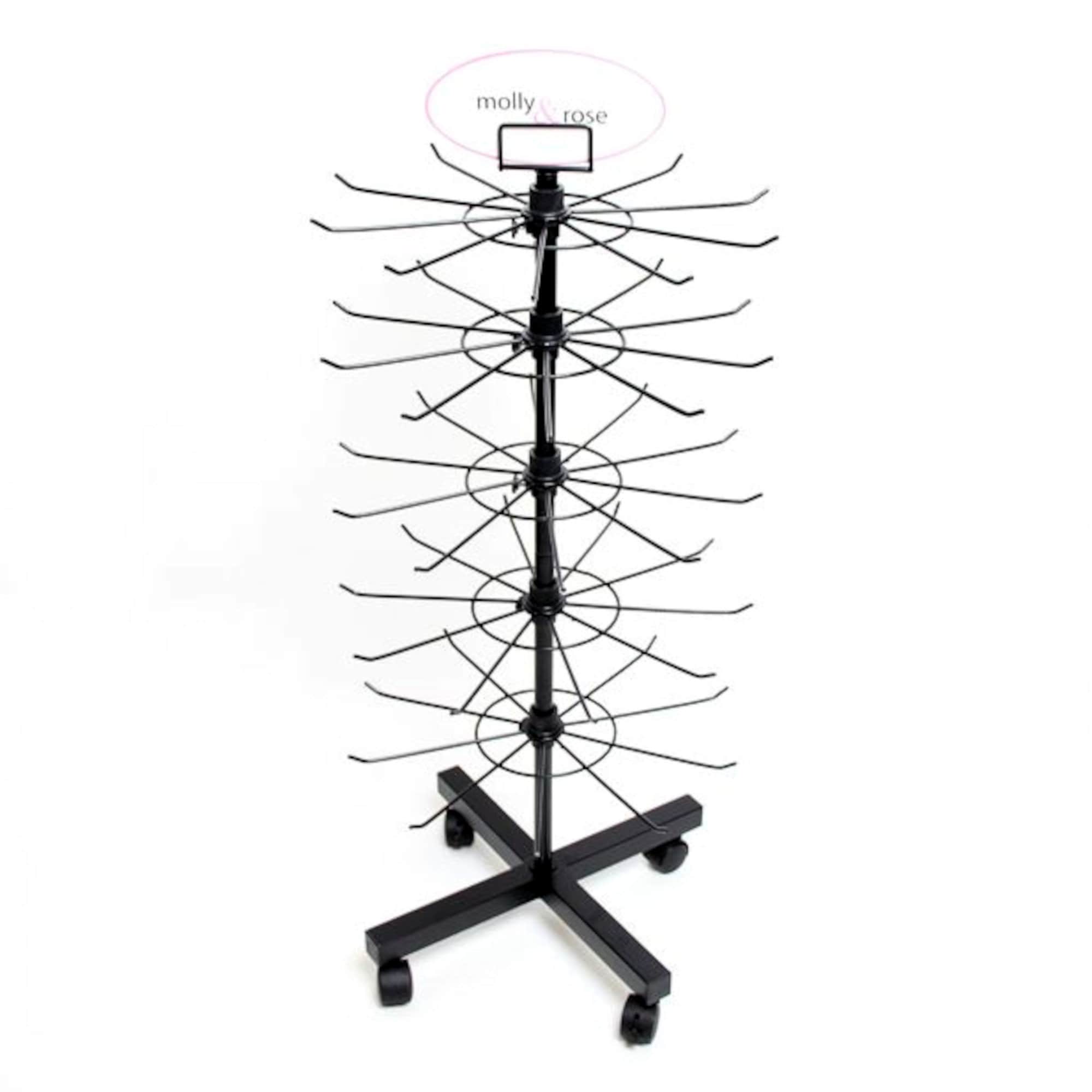 REVOLVING COUNTER STAND With Adjustable Spinners for Jewellery or Hair ...