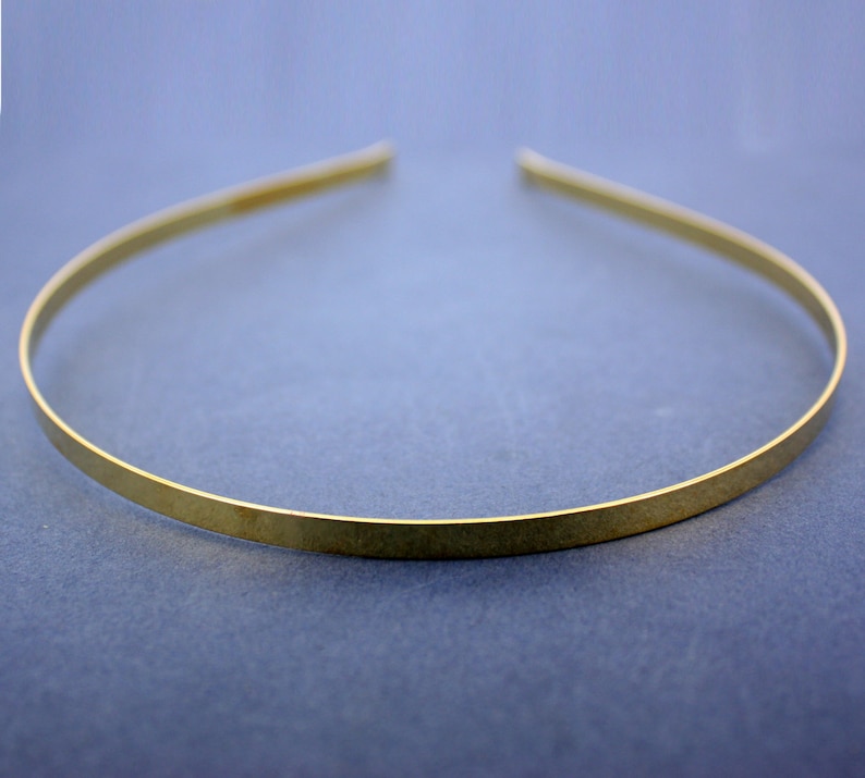 PLAIN GILT HEADBANDS 5mm. Gilt Metal Headband for Your Own Etsy